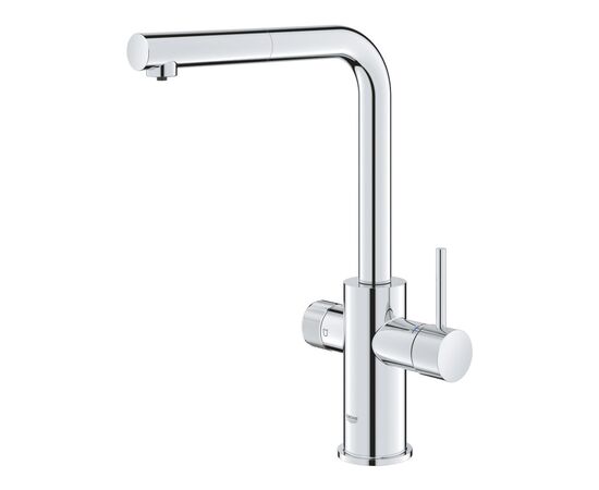 смеситель для кухни grohe blue pure minta 30590000, выдвижной излив, хром в Астане фото № 1