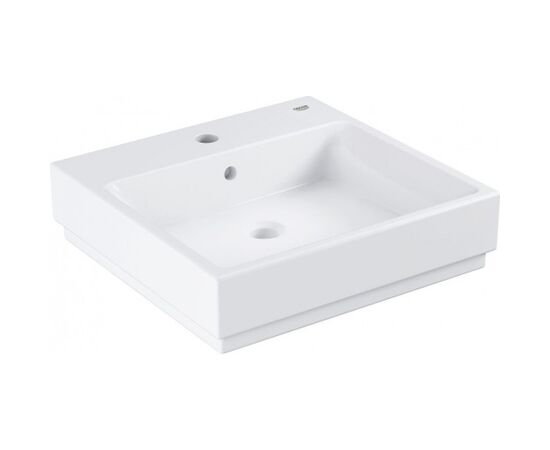 раковина подвесная 50см grohe cube ceramic 3947400h, с переливом, альпин-белый в Астане фото № 1