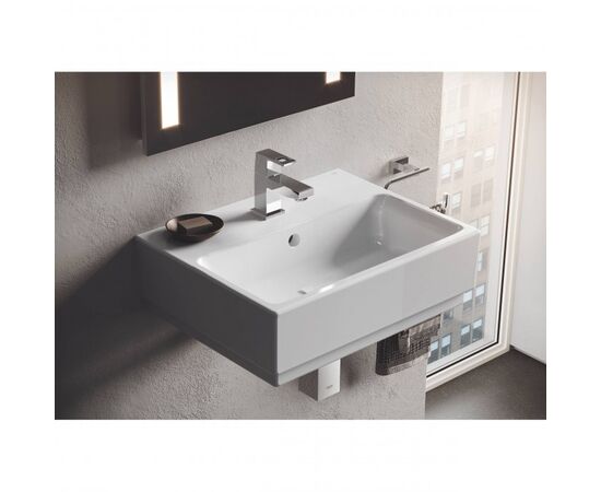 раковина подвесная 50см grohe cube ceramic 3947400h, с переливом, альпин-белый в Астане фото № 2
