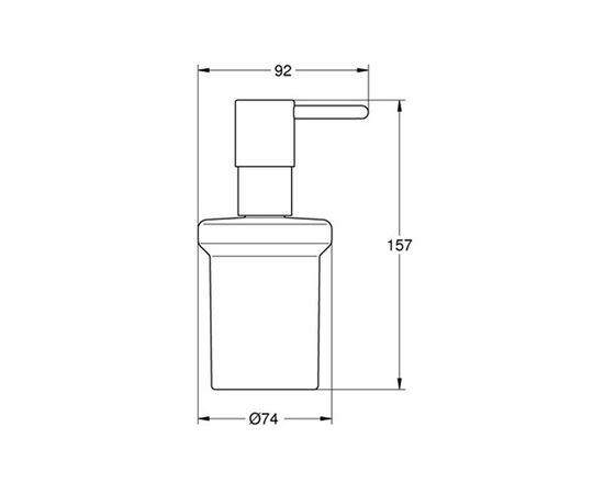 Дозатор жидкого мыла grohe essentials 40394001, хром в Астане фото № 2