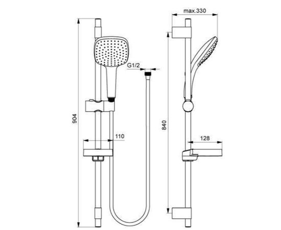 Душевой гарнитур  ideal standard в0016аа в Астане фото № 3