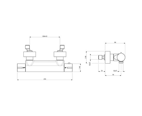 термостат для душа villeroy boch dawn tvs10630215061 в Астане фото № 2