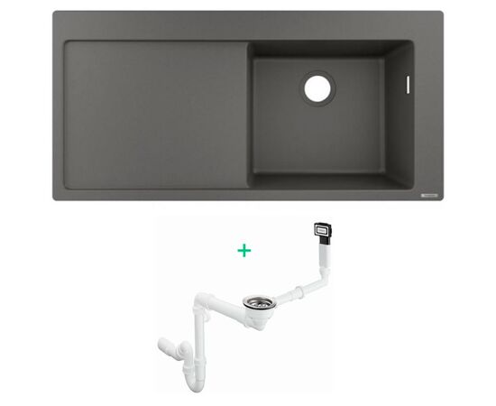 Кухонная мойка hansgrohe s514-f450 43314290 искусственный камень в Астане фото № 1
