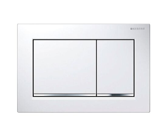 смывная клавиша geberit omega 30 115.080.kj.1 белый, хром глянец в Астане фото № 1