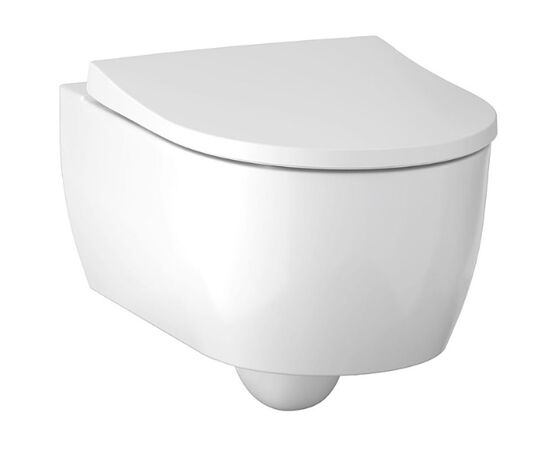 унитаз подвесной geberit icon 500.784.01.1 безободковый с крышкой-сиденьем микролифт в Астане фото № 1