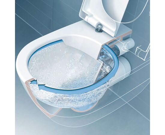 унитаз с инсталляцией 5в1 villeroy&boch avento 5656rs01 viconnect 92242700 92216168, белая-хром в Астане фото № 2