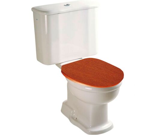 унитаз напольный vitra efes/aria 6285b003-0075 с деревянной крышкой (комплект) в Астане фото № 1