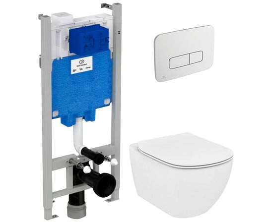 унитаз с инсталляцией 5в1 ideal standard tesi prosys t007901 r046367 r0123aa, хром в Астане фото № 1