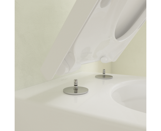 унитаз с инсталляцией 5в1 villeroy&boch subway 3.0 4670ts01 безободковый twistflush, hansgrohe iframe 01022180, клавиша хром element e 66003000 в Астане фото № 4
