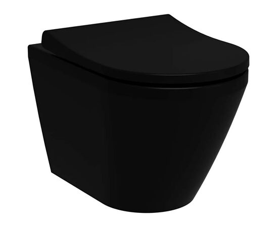 унитаз с инсталляцией 5в1 vitra integra 7041b083-0075 безободковый черный, v-fix core 800-1874, черная клавиша root r 740-2211 в Астане фото № 4