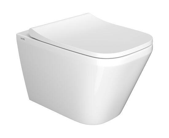 унитаз с инсталляцией 5в1 vitra integra square 7082b003-0075 безободковый, v-fix core 800-1875, клавиша хром root s 740-2380 в Астане фото № 2