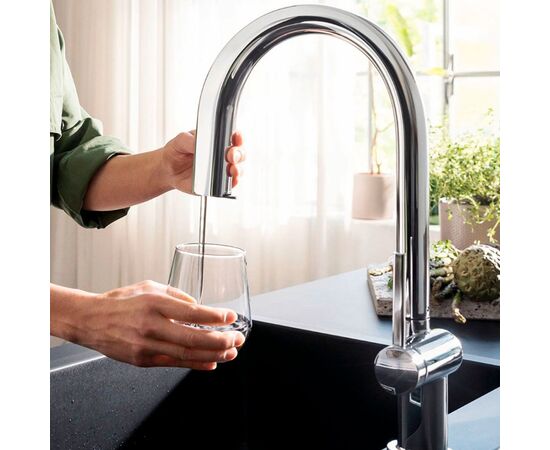 смеситель для кухни hansgrohe aquiturra m91 76803000 хром в Астане фото № 4