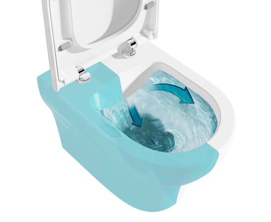 унитаз с инсталляцией 5в1 vitra zentrum round 7786b003-0075 безободковый, v-fix core 800-1875, клавиша хром root s 740-2380 в Астане фото № 7