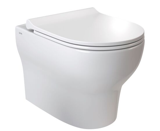 унитаз с инсталляцией 5в1 vitra zentrum round 7786b003-0075 безободковый, v-fix core 800-1873, root round 740-2280 в Астане фото № 2