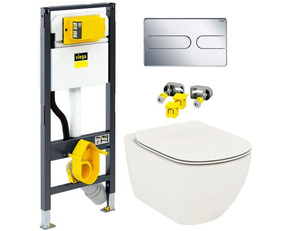 унитаз с инсталляцией 5в1 viega 792862 ideal standard tesi t0079v1 aquablade с микролифтом в Астане фото № 1