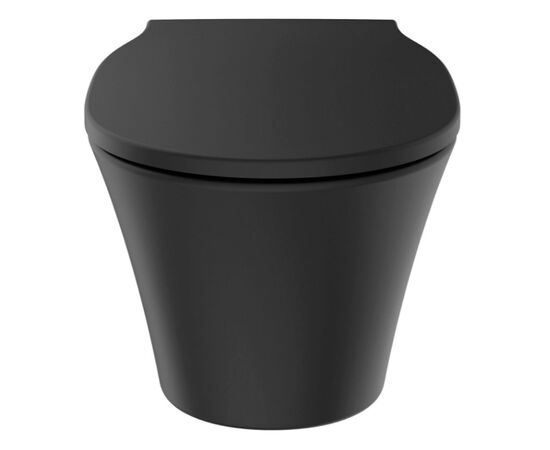 унитаз подвесной ideal standard connect air e2288v3 безободковый, черный матовый в Астане фото № 3