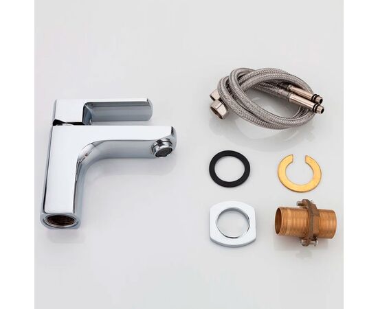 смеситель для раковины frap h64 f1064, однорычажный, хром в Астане фото № 3