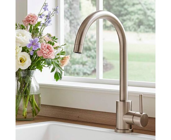 смеситель для кухни hans h801.02, сатин в Астане фото № 1