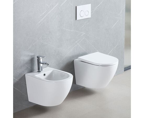 Биде подвесное hans hs-046bid, белое в Астане фото № 3