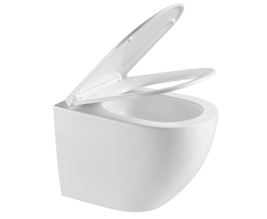 унитаз подвесной hans hs-067tq tornado 3.0, смыв торнадо, 52x36,5, белый в Астане фото № 7