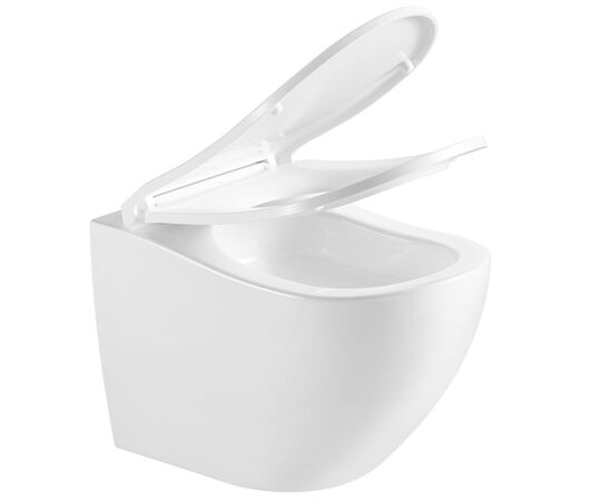 унитаз подвесной hans comfort hs-118tq cо смывом торнадо, 52x36, белый в Астане фото № 6