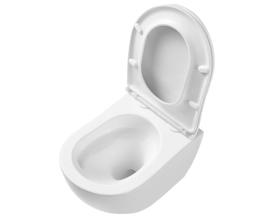 унитаз подвесной hans comfort hs-118tq cо смывом торнадо, 52x36, белый в Астане фото № 5