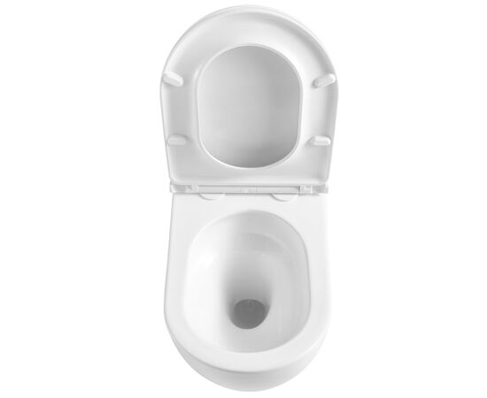 унитаз подвесной hans comfort hs-118tq cо смывом торнадо, 52x36, белый в Астане фото № 8