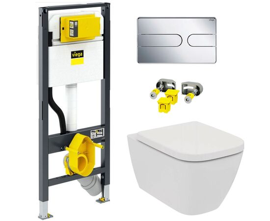 унитаз с инсталляцией 5в1 viega 792862 ideal standard blend cube t368601 aquablade с микролифтом в Астане фото № 1