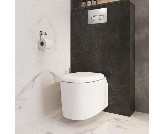 унитаз подвесной vitra plural 7830b401-0075 безободковый белый матовый в Астане фото № 5