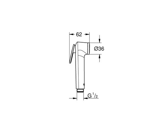 Гигиенический душ grohe bauloop 124992 в Астане фото № 2