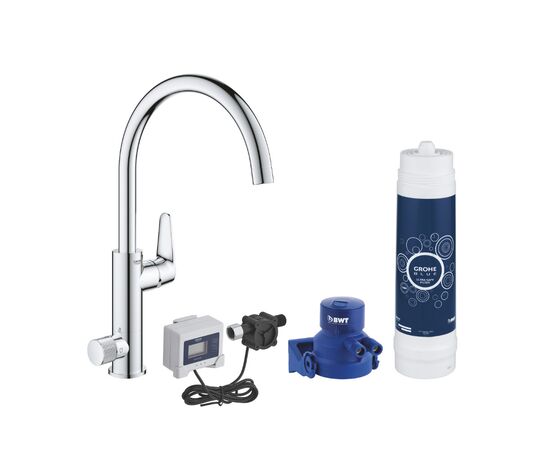 смеситель для кухни grohe baucurve 30386000 с фильтром для очистки воды в Астане фото № 1
