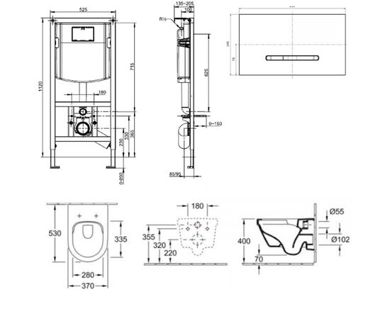 Комплект 4в1 villeroy&boch architectura 4694hr01 92216168 в Астане фото № 2