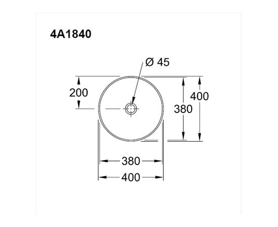 раковина накладная villeroy boch collaro 4a184001 40x40 в Астане фото № 3