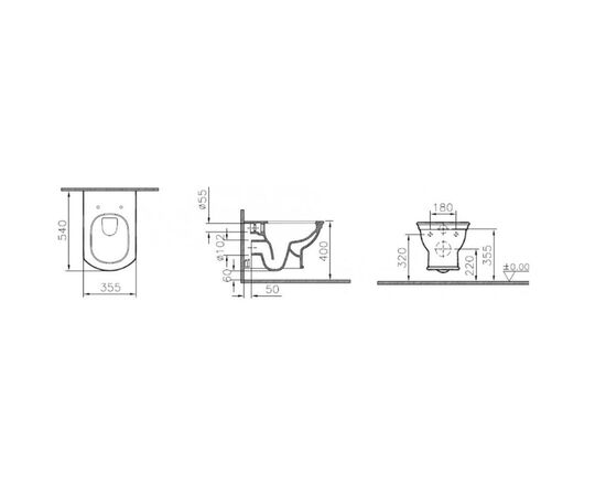 унитаз подвесной vitra valarte 7805b003-0075 в Астане фото № 3