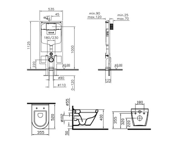 Комплект vitra s50 9003b003-7200 в Астане фото № 3