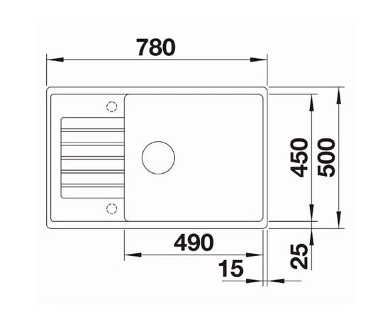 Кухонная мойка blanco  zia xl 6 s compact - антрацит (523273) на столешницу в Астане фото № 3
