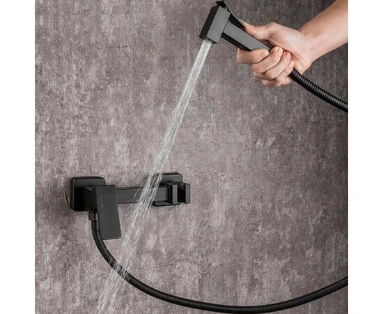 Гигиенический душ frap f7504-6 со смесителем, черный матовый в Астане фото № 2