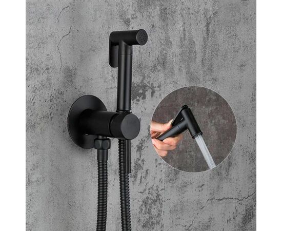 Гигиенический душ frap f7505-6 со смесителем, черный матовый в Астане фото № 2