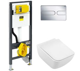 унитаз с инсталляцией 4в1 villeroy&boch venticello 4611rlr1 792862 в Атырау фото № 1
