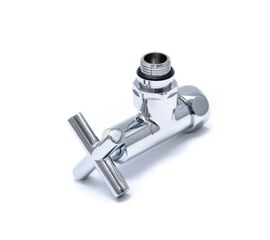 Вентиль запорный угловой bp-hp 3/4"х1/2", крестовой, хром нф-00000188 в Атырау фото № 1