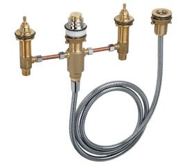 Встраиваемая часть двухвентильного смесителя на край ванны на 4 отверстия  hansgrohe 13244180 в Атырау фото № 1