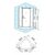 Душевой уголок appollo 100x100 ts-028a в Атырау фото № 3