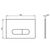 Клавиша смыва ideal standard oleas m2 r0115a6 в Атырау фото № 2