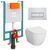 унитаз с инсталляцией 5в1 vitra mia round 7510b003-0075 800-1875/740-2380 в Атырау фото № 1