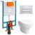 унитаз с инсталляцией 4в1 vitra v-fix core 800-1875, vitra zentrum 5795b003-0850 функция биде, клавиша root r хром в Атырау фото № 1