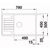 Кухонная мойка blanco  zia xl 6 s compact - жемчужный (523276) на столешницу в Атырау фото № 3