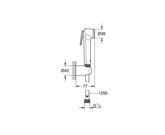 Гигиенический набор grohe tempesta-f trigger spray 30 27513001 в Атырау фото № 3