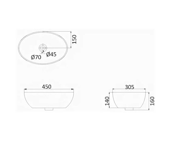 Накладная раковина creo pau pu3200 hda052 тонкостенная в Атырау фото № 2