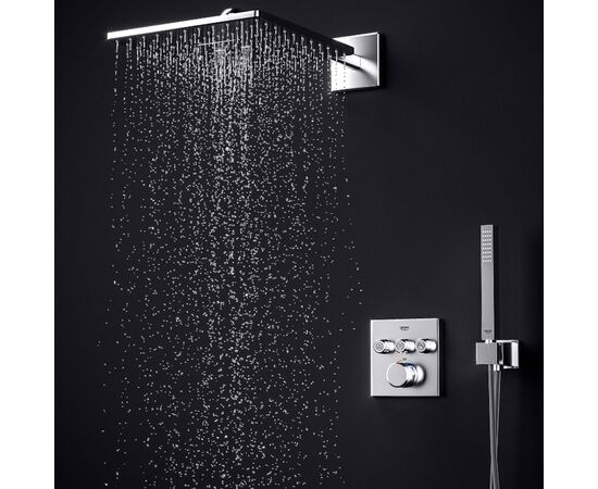 Встраиваемая душевая система grohe rainshower smartactive cube 34706000 с термостатом в Атырау фото № 2