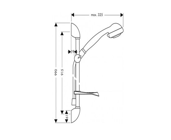 Душевой гарнитур hansgrohe unicab 27780000 в Атырау фото № 2